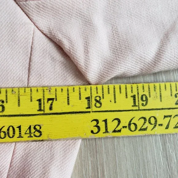 J Crew Blazer Womens 4 Pink Alexandra Linen Stretch Blend - Picture 8 of 11